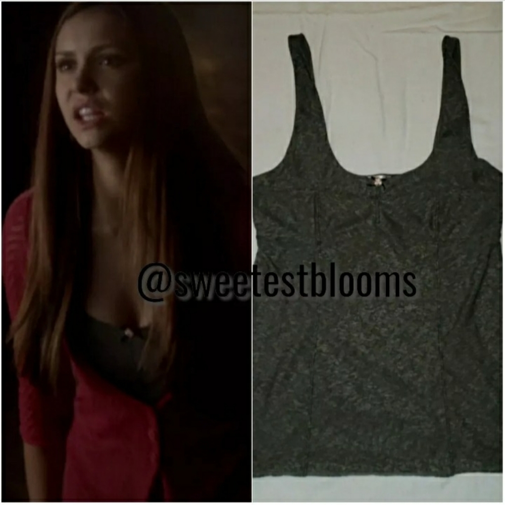 ASO Elena Gilbert Free People Double Stitch Tank Top Size Medium